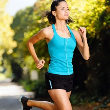 Photo of a woman jogging